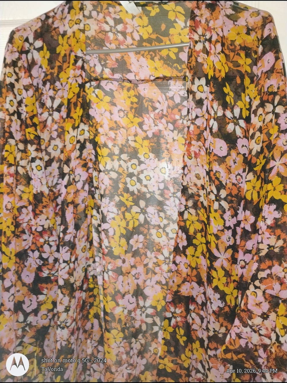 🔥Live 4 Truth Floral Kimono in Yellow, Pink, Black PTP 26"🔥